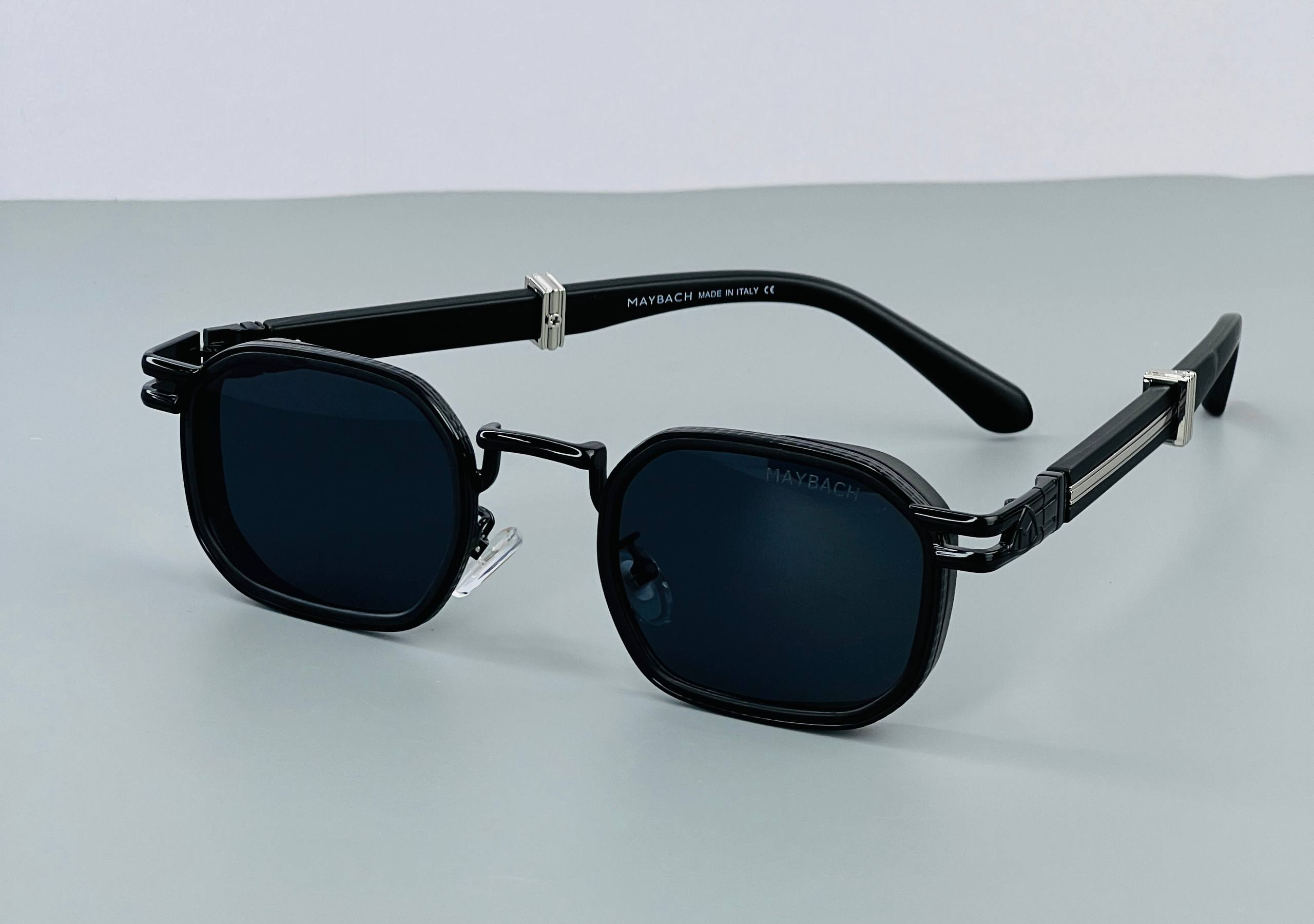 Maybach semi-square metal sunglass